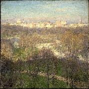 Willard Leroy Metcalf Early Spring Afternoon--Central Park painting
